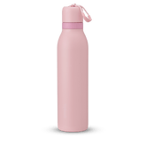 FreeSip Twist 18oz, soft pink bottle with twist cap and carry loop