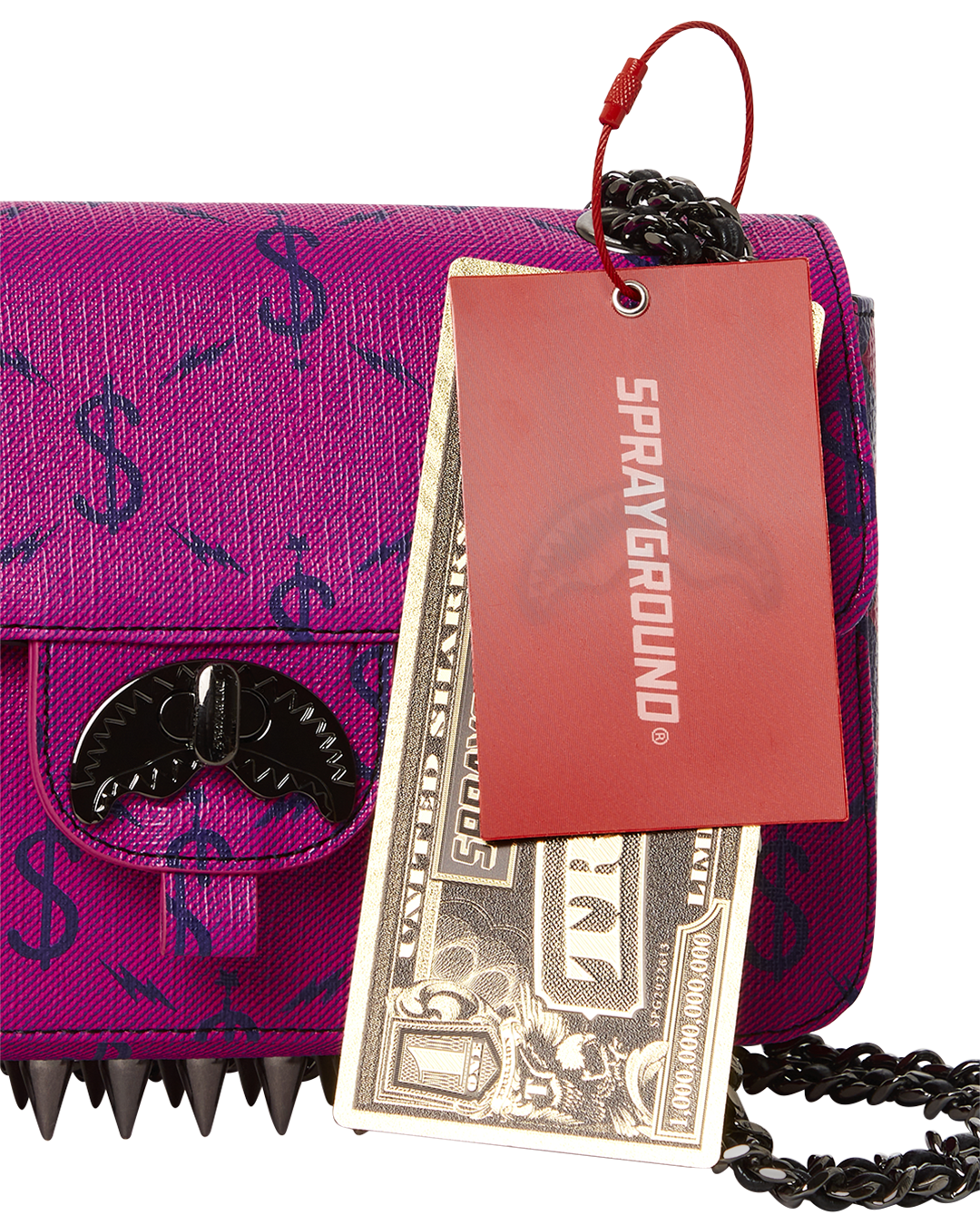 $NAPDRAGON GOLD CHAIN SHARK HANDBAG