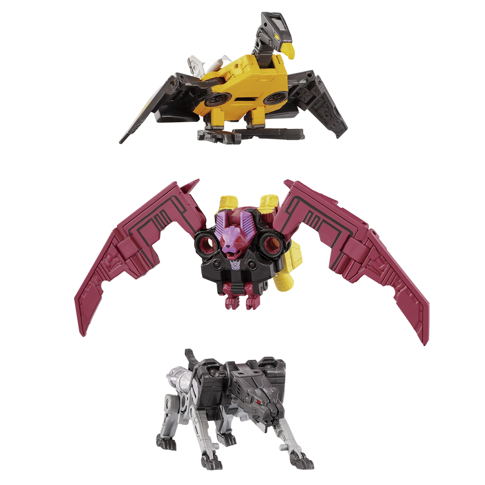 Transformers Takara Tomy MPG-22 Jaguar, Buzzsaw, & Ratbat