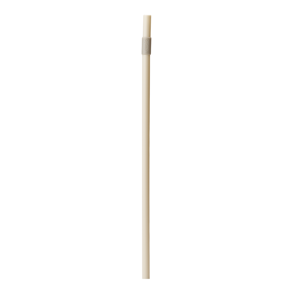Owala 301mm Replacement Straw in natural tan body with grey connector near the top (Calm Waters colorway)